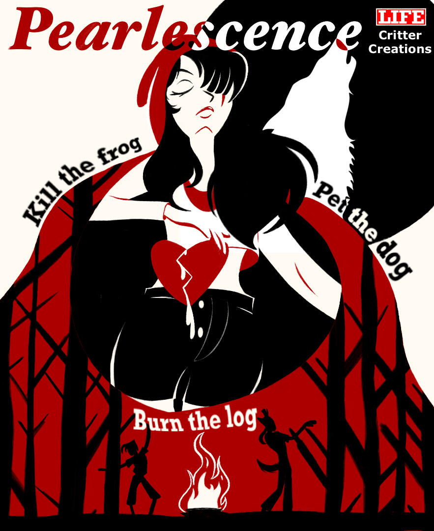 A pseudo-comic cover inspired by the YouTuber "PearlescentMoon" in the Double Life series.